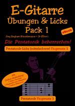 E-Gitarre Übungen und Licks Pack 1 - Die Pentatonik beherrschen