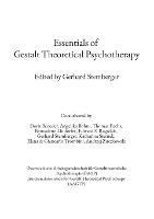 Essentials of Gestalt Theoretical Psychotherapy - Doris Beneder,Angeiika Boehm,Thomas Fuchs - cover