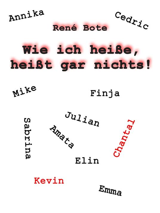 Wie ich heiße, heißt gar nichts! - René Bote - ebook