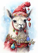 Christmas Animals Coloring Book for Adults: Christmas Coloring Book for Adults Christmas Grayscale Coloring Book for Adults Animals Winter Coloring Book for Adults Christmas 64 p