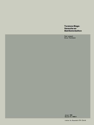 Torsions-Biege-Versuche an Stahlbetonbalken - LAMPERT,THÜRLIMANN - cover