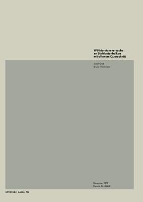 Wölbtorsionsversuche an Stahlbetonbalken mit offenem Querschnitt - GROB,THÜRLIMANN - cover