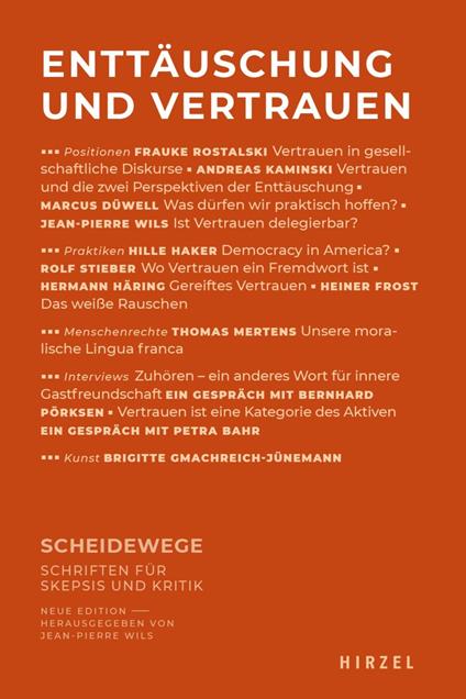 Enttäuschung und Vertrauen