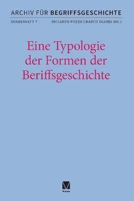 Eine Typologie der Formen der Begriffsgeschichte - cover