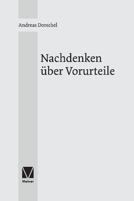 Nachdenken über Vorurteile - Andreas Dorschel - cover