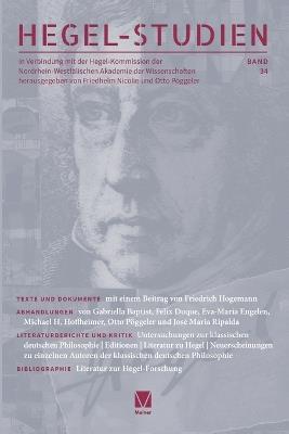 Hegel-Studien 34 - cover
