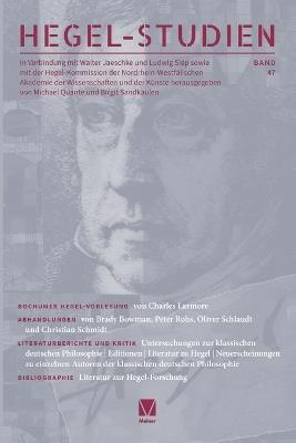 Hegel-Studien 47 - cover
