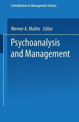 Psychoanalysis and Management - cover