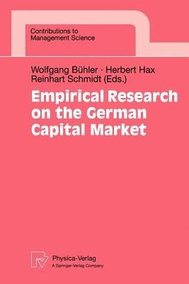 Empirical Research on the German Capital Market - cover