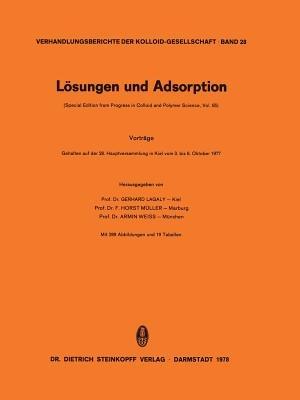Lösungen und Adsorption - cover