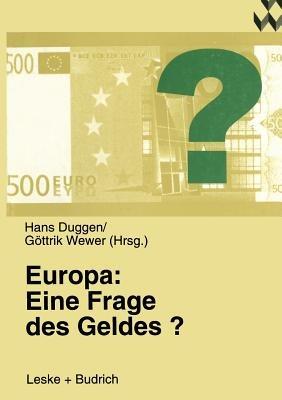 Europa: Eine Frage des Geldes? - cover