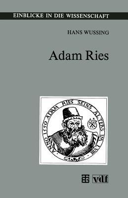 Adam Ries - Hans Wußing - cover