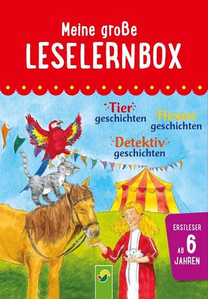 Meine große Leselernbox: Tiergeschichten, Hexengeschichten, Detektivgeschichten - Anke Breitenborn,Carola von Kessel,Oliver Bieber,Bärbel Witzig - ebook