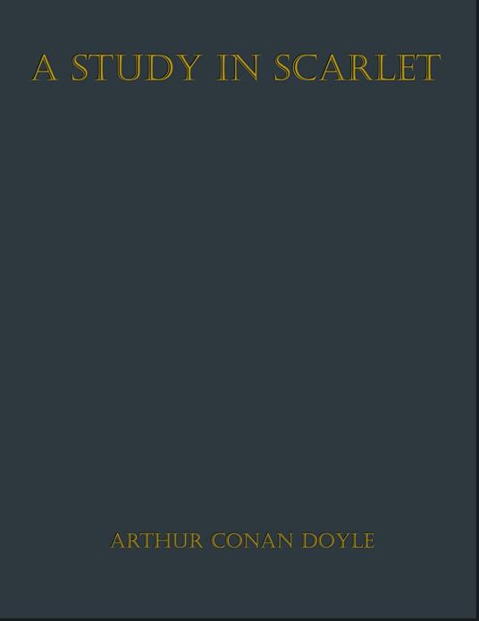 A Study in Scarlet