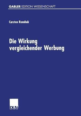 Die Wirkung vergleichender Werbung - Carsten Rennhak - cover