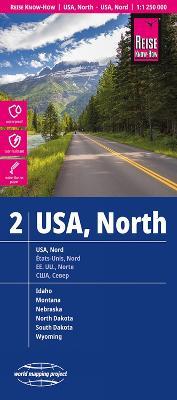USA North Road Map (2) 1:1,250,000 scale: Waterproof and tear resistant - Reise Know How - cover