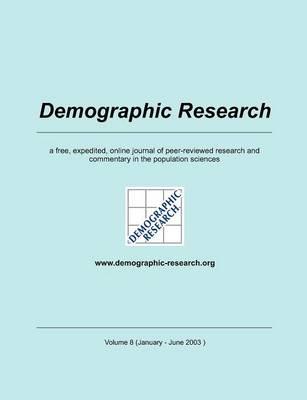 Demographic Research, Volume 8: a free, expedited, online journal of peer-reviewed research and commentary in the population sciences - cover