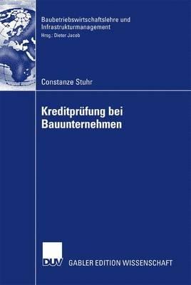 Kreditprüfung bei Bauunternehmen - Constanze Stuhr - cover