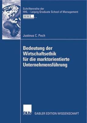 Bedeutung der Wirtschaftsethik für die marktorientierte Unternehmensführung - cover