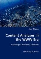 Content Analyses in the WWW Era - Jian Zhang - cover