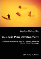 Business Plan Development- Example of a University Spin Off Company Marketing Plug-In Hybrid Technology - Leonhard Fahreddin - cover