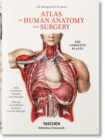 Atlas of human anatomy and surgery. Ediz. inglese, francese e tedesca - Jean-Baptiste Bourgery,Nicolas H. Jacob - copertina