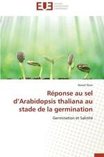 R ponse Au Sel D Arabidopsis Thaliana Au Stade de la Germination