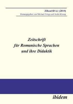 Zeitschrift f r Romanische Sprachen und ihre Didaktik. Heft 4.1 - cover