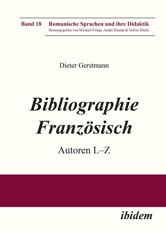 Bibliographie Französisch