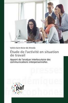 Etude de l'Activite En Situation de Travail - de Almeida-V - cover