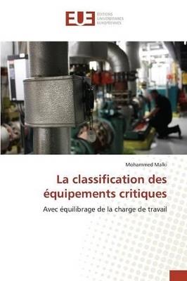 La Classification Des Equipements Critiques - Malki-M - cover