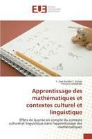 Apprentissage Des Mathematiques Et Contextes Culturel Et Linguistique