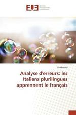 Analyse Derreurs: Les Italiens Plurilingues Apprennent Le Francais