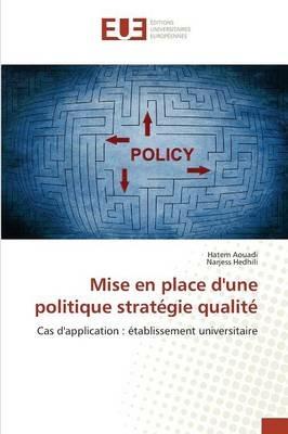 Mise En Place Dune Politique Strategie Qualite - Aouadi-H - cover