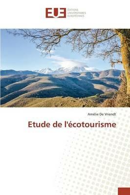 Etude de l'Ecotourisme - de Vriendt-A - cover