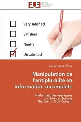 Manipulation de l'Antipluralit  En Information Incompl te - Yonta-A - cover