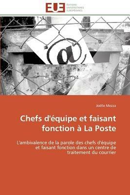 Chefs d' quipe Et Faisant Fonction   La Poste - Mezza-J - cover