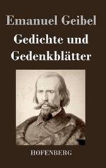 Gedichte und Gedenkblätter