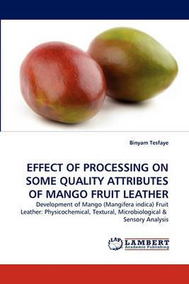 Effect of Processing on Some Quality Attributes of Mango Fruit Leather - Binyam Tesfaye - cover