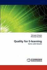 Quality for E-Learning