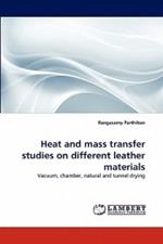 Heat and Mass Transfer Studies on Different Leather Materials