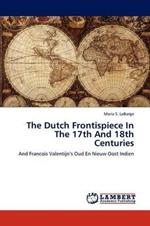 The Dutch Frontispiece In The 17th And 18th Centuries