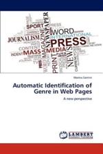 Automatic Identification of Genre in Web Pages