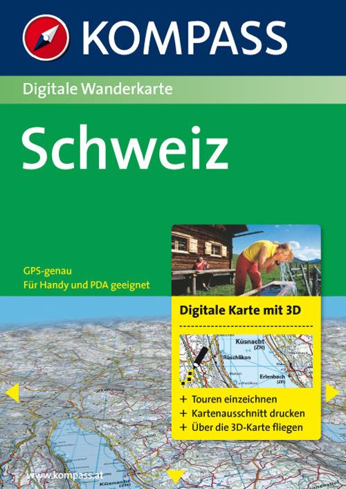 Carta digitale Svizzera n. 4312. Svizzera. Digital map. Con 3 DVD-ROM - copertina