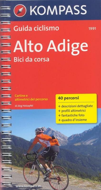 Guida ciclismo n. 1991. Bici da corsa. Alto Adige - copertina