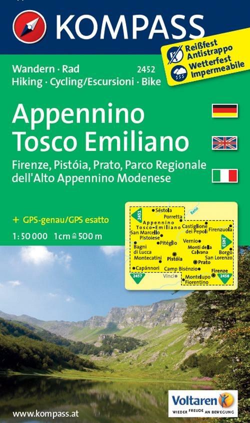 Carta escursionistica n. 2452. Appennino Tosco Emiliano. Adatto a GPS. Digital map. DVD-ROM - copertina