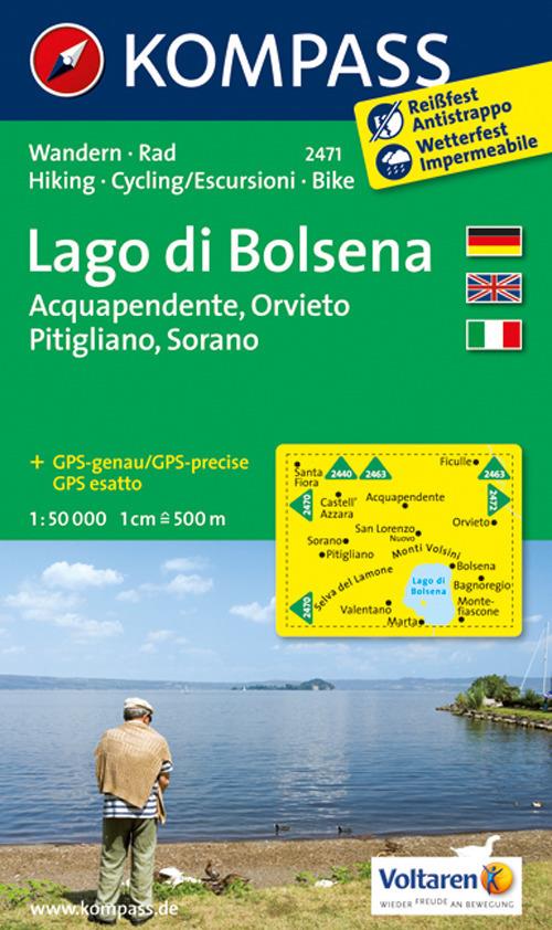 Carta escursionistica n. 2471. Lago di Bolsena 1:50.000 - copertina