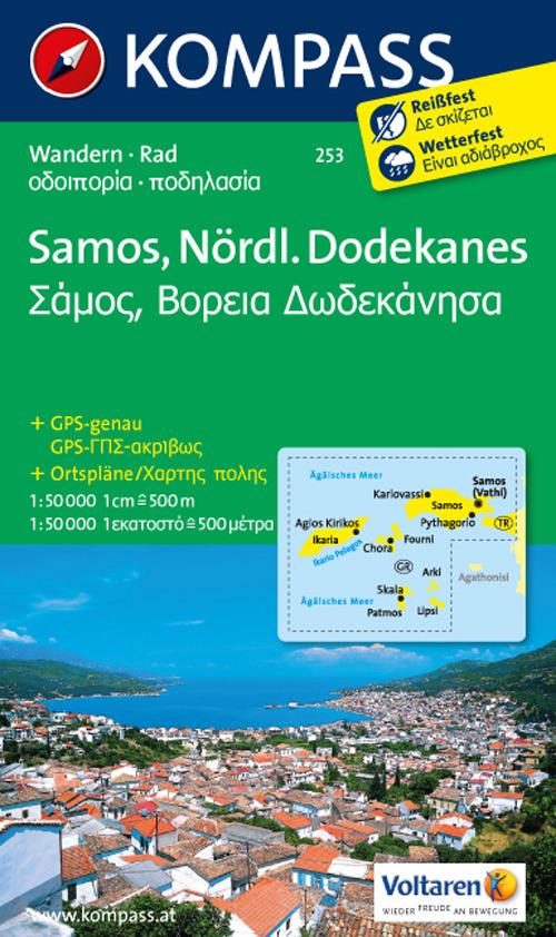 Carta escursionistica n. 253. Samos, Dodekanes Nord 1:50.000 - copertina