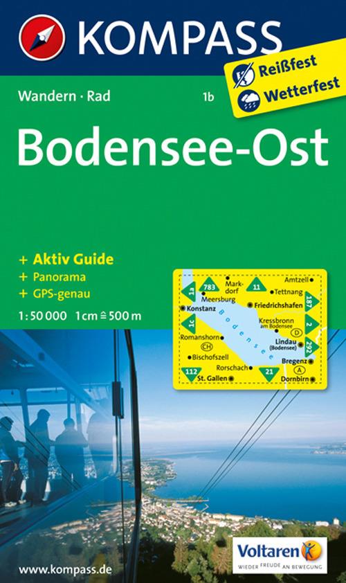Carta escursionistica n. 1b. Bodensee Ost 1:50.000 - copertina