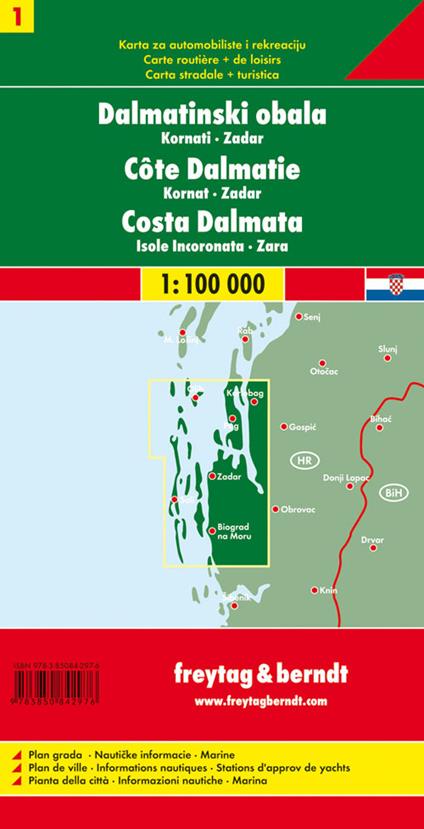 Costa dalmata 1:100.000 - copertina